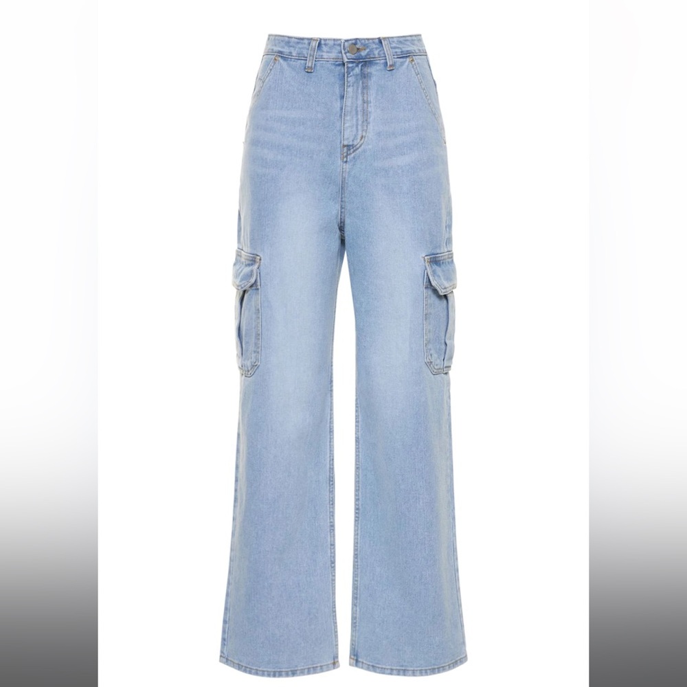 The Frankie Shop Kai Denim Cargo Pants